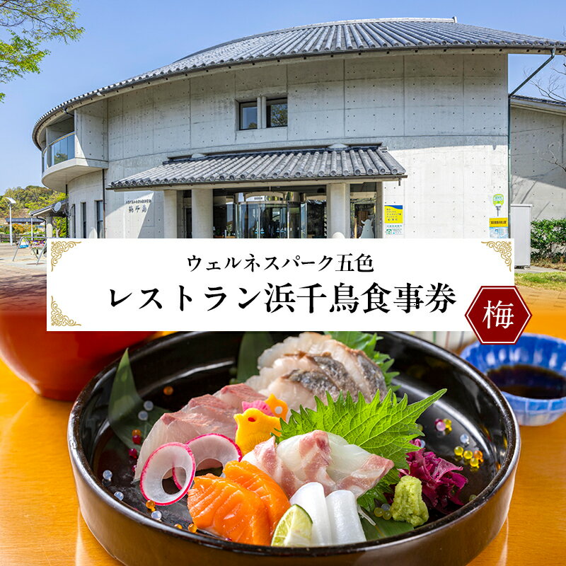 【ふるさと納税】ウェルネスパーク五色 レストラン浜千鳥 食事券 (梅) お食事券 3000円分 チケット 兵庫県 洲本市 淡路島