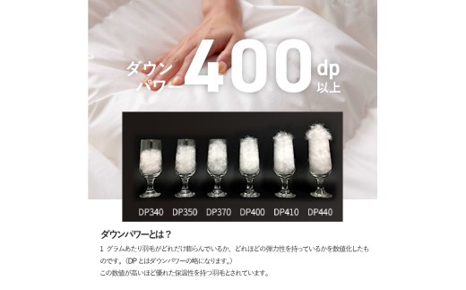 【甲州羽毛ふとん】肌掛けフランスホワイトダックダウン93％（ダブル）ホワイト　掛け布団 綿100サテン 薄手タイプ ふとん 立体キルト DP400以上 ロイヤルゴールド 収納ケース付き 回収キット付き