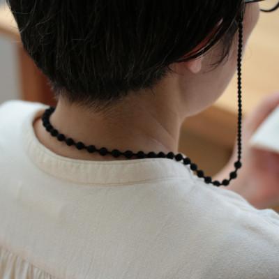 ふるさと納税 桐生市 刺繍グラスコード　ブラック |  | 03