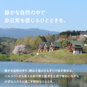 大池公園ログハウス1泊2日ファミリー宿泊券（土日祝日利用可最大4名様） _T00407