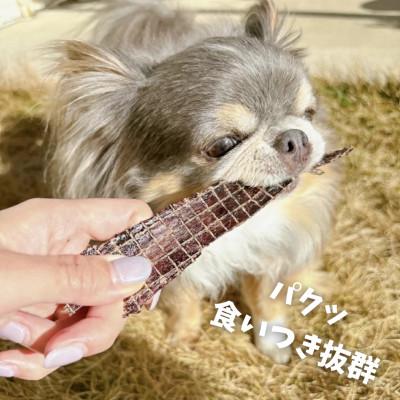 ふるさと納税 南アルプス市 南アルプスの天然鹿肉ジャーキーセット ワンちゃんの贅沢おやつ【鹿ジャーキー75g×2袋セット】 |  | 03