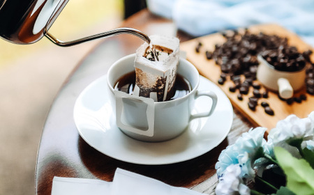 コーヒー ブルーマウンテン ドリップバッグ ３個 ＆ パウンドケーキ ３個×２種類（６個） ＜詰め合わせ＞ ～ カフェ・アダチ 自家焙煎 珈琲 ドリンク 飲料 お菓子 焼き菓子 焼菓子 ケーキ カフェ