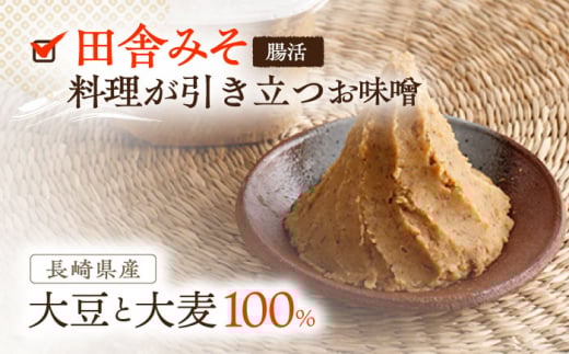 【3回定期便】さきちオリジナル 腸活3点セット（生きた酵素の生あまざけ 100g×30本・手作り糀の田舎みそ(麦みそ)・食材のうまみ倍増 塩糀）【株式会社 咲吉】[OBF034] / 味噌 みそ ミソ