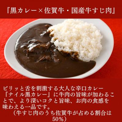ふるさと納税 みやき町 博多の名店ナイル 佐賀牛入り黒カレー・レトルトカレー1人前 180g×8袋セット_SS977 |  | 01
