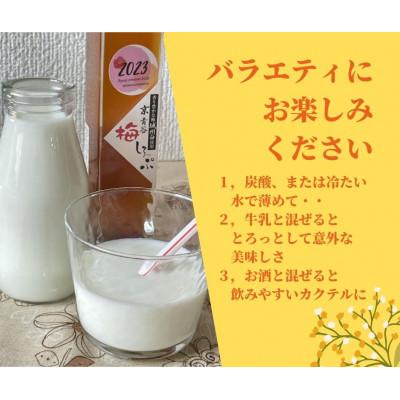 ふるさと納税 城陽市 炭酸水や、カクテルで楽しめる梅の味【京青谷の梅しろっぷ】200ml×3本 |  | 02