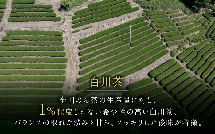 白川町、三川地区のやぶきた一番茶を使用した贅沢な和紅茶