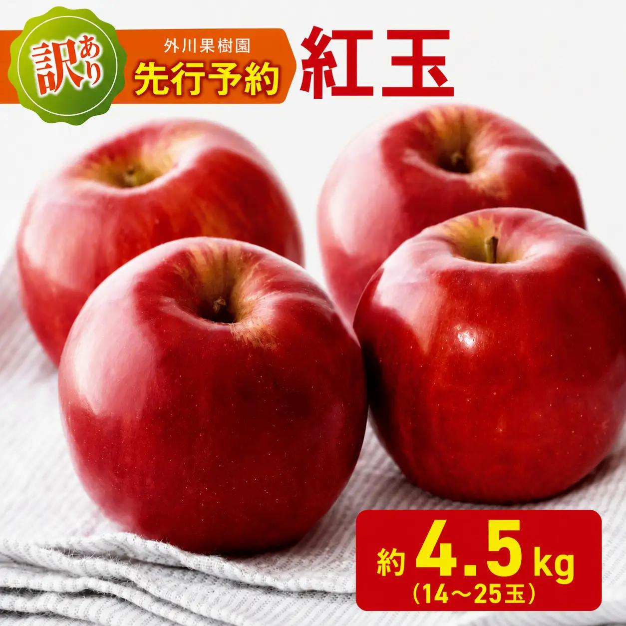 訳あり 紅玉 約4.5kg 【2026年先行予約】 ｜ 外川果樹園