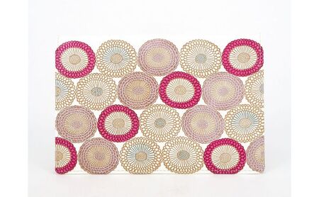 パーソナルホルダー 文庫屋大関 笠菊 桃花 牛革 パーソナルホルダー【皮革工芸品】