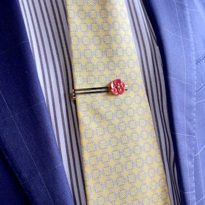 ふるさと納税 茅ヶ崎市 ArtOpus. ネクタイピン 梅 赤 湘南 茅ヶ崎市 陶磁器 アートギフト |  | 01