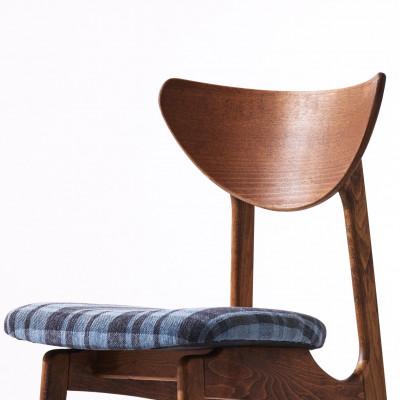 ふるさと納税 富田林市 Karl Dining Chair ガルボ ブルー ダークブラウンフレーム【SWOF】 |  | 02