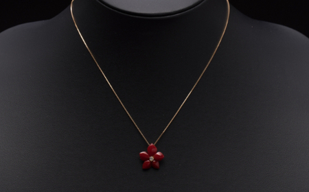 赤珊瑚 最高級ペンダント 珊瑚