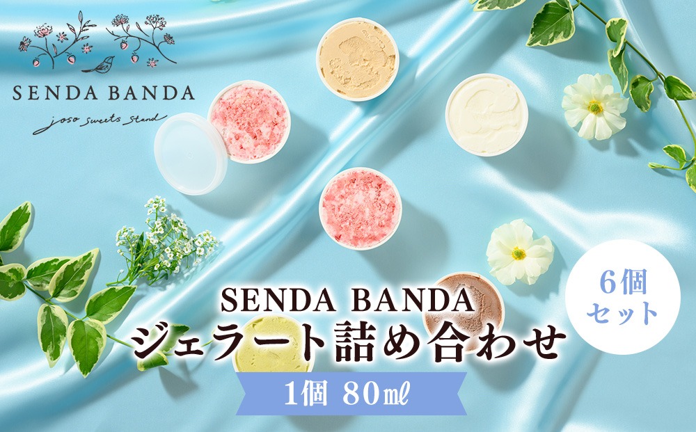 SENDA BANDA ジェラート詰め合わせ＜80ml×6個＞