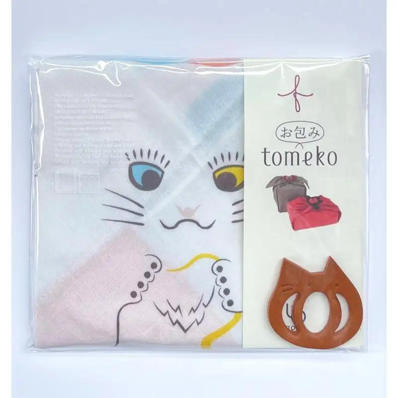 お包みtomekoセットにゃんこ(コチャエネコ) ウオーク社 ふろしき