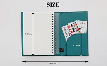 A5サイズノートカバー 雑貨 日用品 文房具  ホワイト