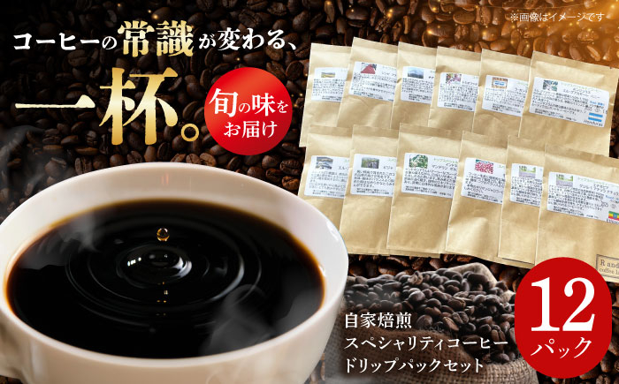 
                  自家焙煎スペシャリティコーヒー ドリップパックセット(12パック) / 諫早市 /R and R coffee labo [AHCJ049]
                