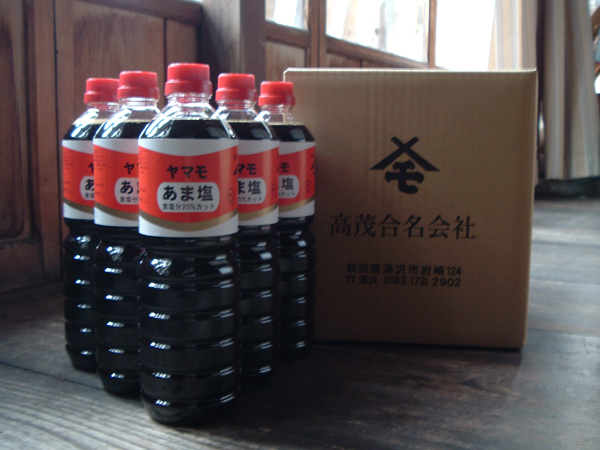 ヤマモ醤油 あま塩醤油1L×6本入  【高茂(名)】[B5-41007]
