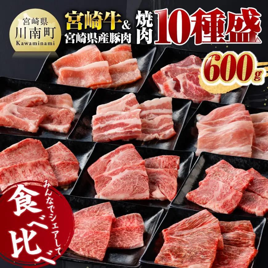 牛肉 豚肉 ※令和8年7月発送※ 宮崎牛＆宮崎県産豚肉焼肉10種 国産 牛肉 豚肉