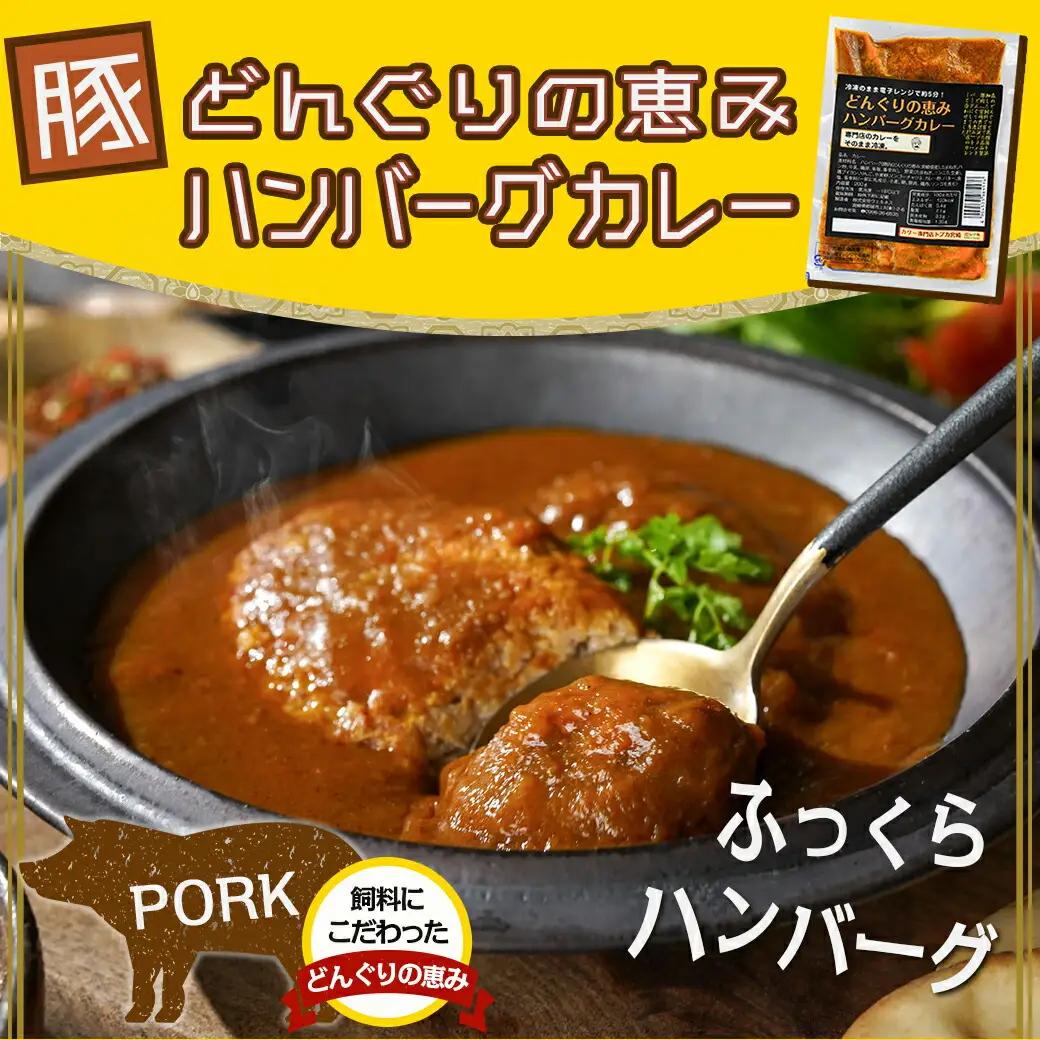 トプカ☆牛・豚・鶏の肉のふるさとカレー3種セット〔MJ-J901〕_(都城市) 宮崎牛ビーフカレー 地頭鶏カレー どんぐりの恵み ハンバーグカレー セット