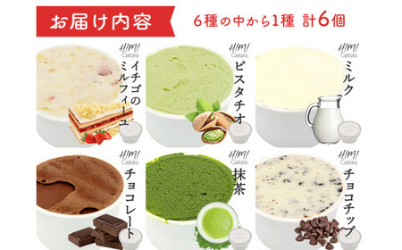 【Himi Gelato】定番ジェラート6個チョコチップ