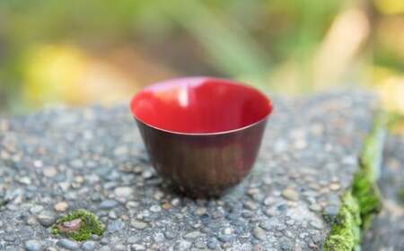 【新潟県伝統的産業品認定 斑紫銅】斑紫銅酒器 Tanrei 朱色仕上げ[ZD558]
