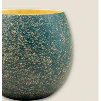 ふるさと納税 海南市 木製 エッグカップ 乱糸マット仕上げ　草色 |  | 01