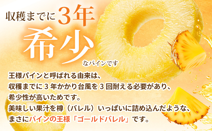 【先行予約】《2025年夏季 順次発送》ゴールドバレルパイン大玉２個入り 計3.4kg　SI-39