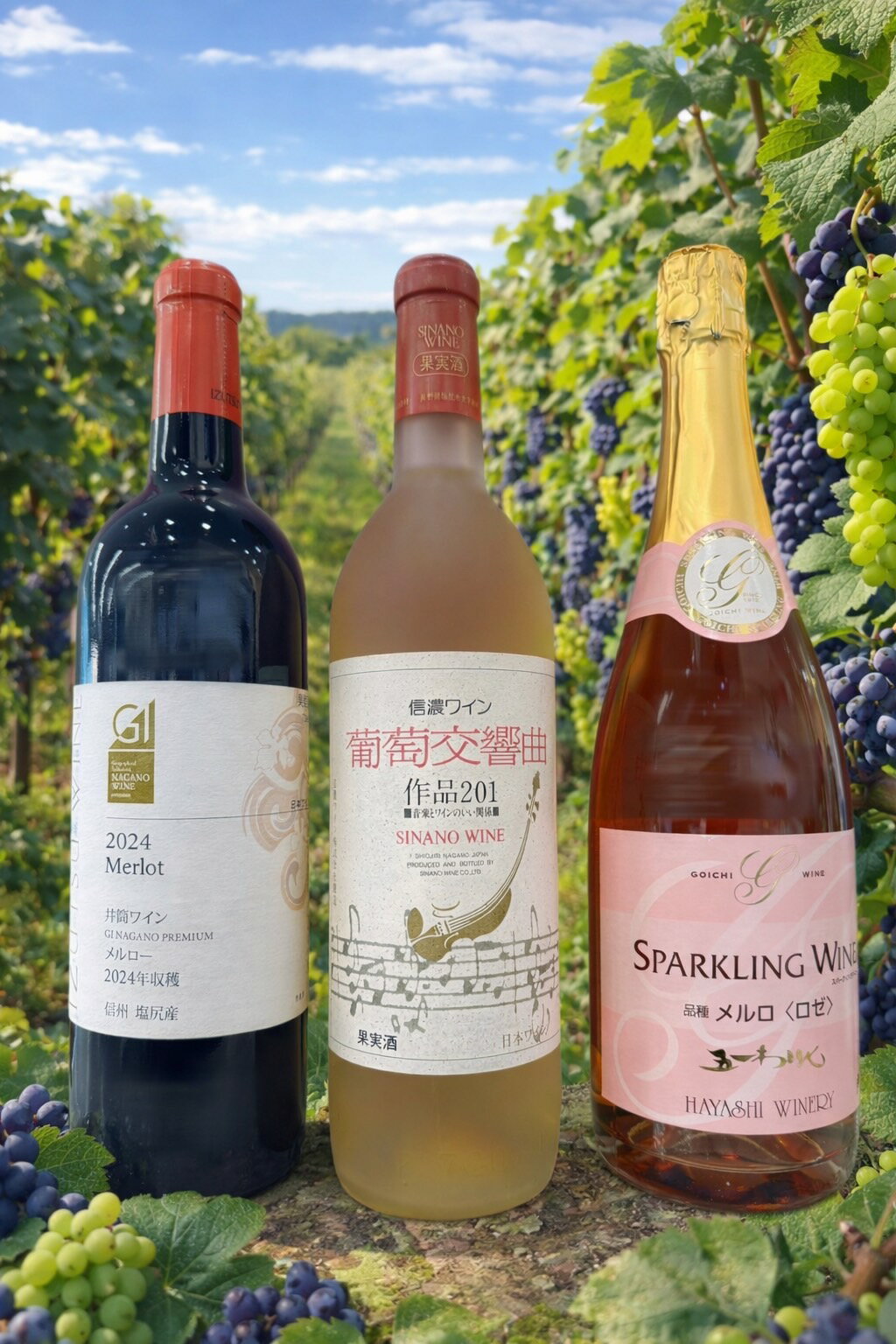 【ふるさと納税】料理で選ぶ『肉・魚・チーズ』にあうペアリング3本セット | ワイン わいん ワイン 白 赤 スパークリング お酒 おさけ 酒 さけ ナイヤガラ セイベル ブラッククイーン 井筒ワイン 五一わいん 林農園 信濃ワイン 塩尻市 長野県 信州