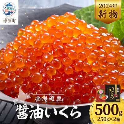 【令和6年新物】醤油いくら　500g(250g×2)【配送不可地域：離島】【1419708】