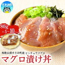 【ふるさと納税】 すさみ産　天然ビンチョウマグロの漬け丼の具 【選べる容量】【5パック入り/10パック入り】 / まぐろ 小分け 個包装 便利 お手軽 かんたん 漬け丼 どんぶり 刺身 冷凍 惣菜 晩ごはん おかず おつまみ 加工品 魚 海鮮 魚介 和歌山県 すさみ町