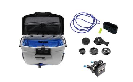 [レックマウントプラス] ライドオンバッグ (グレー)+ステムボルト専用ベースマウント【R+Bag-GRAY-BOLT】「Ride On Bag とベースマウント(R+B-BOLT)のセット品」