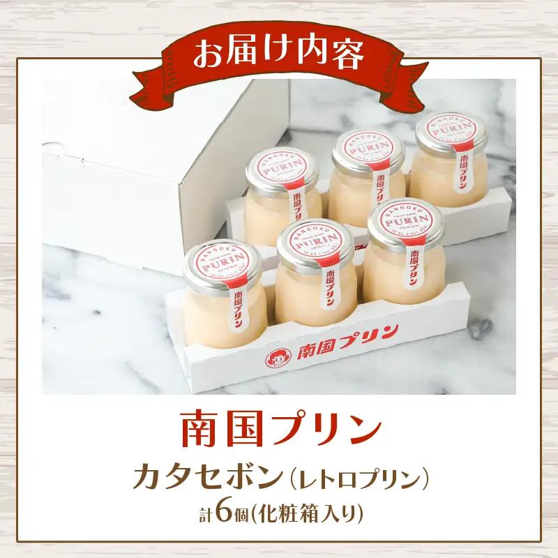 南国プリン「カタセボン(計6個)」 スイーツ 洋菓子 国産_T038-0025
