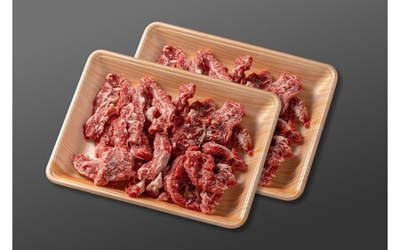 熊本県産 あか牛 切り落とし 焼肉 800g 小分け 2パック 牛肉 国産 赤身 厚切り バーベキュー BBQ ギフト 贈答用 ワイエスフード 熊本 阿蘇 南小国町 送料無料