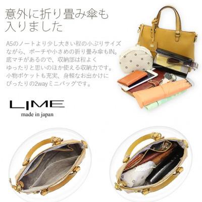 ふるさと納税 高松市 LIME(ライム)シルキーレザー 2wayミニバッグ [L-1936]　color:ブラック |  | 01