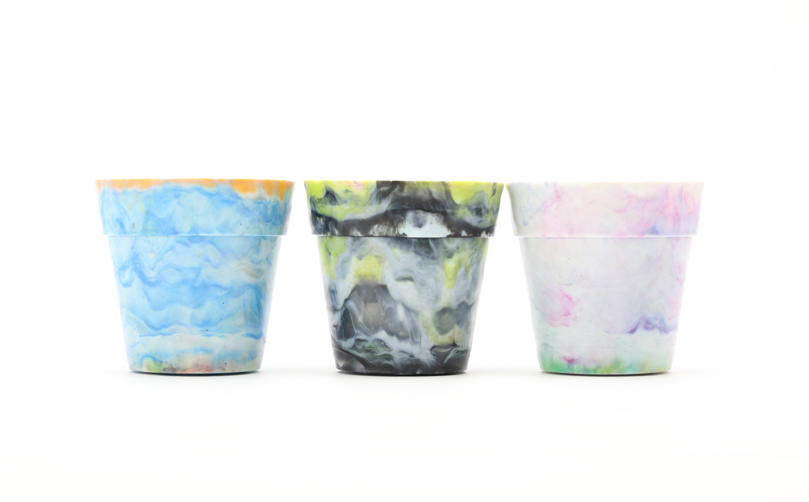 
Precious Plastic Plant Pot 植木鉢(小)3個セット
