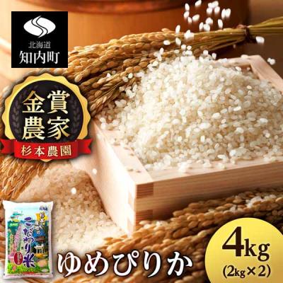 ふるさと納税 知内町 【令和7年産】ゆめぴりか 4kg 《杉本農園》