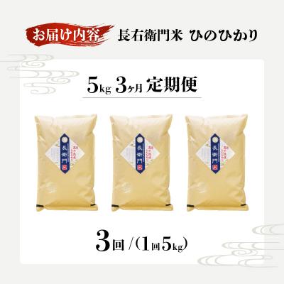 ふるさと納税 高千穂町 令和7年産【3か月定期便】13代目甲斐長衛門が選び抜いた高千穂産ひのひかり 長衛門米5kg×3回 |  | 03