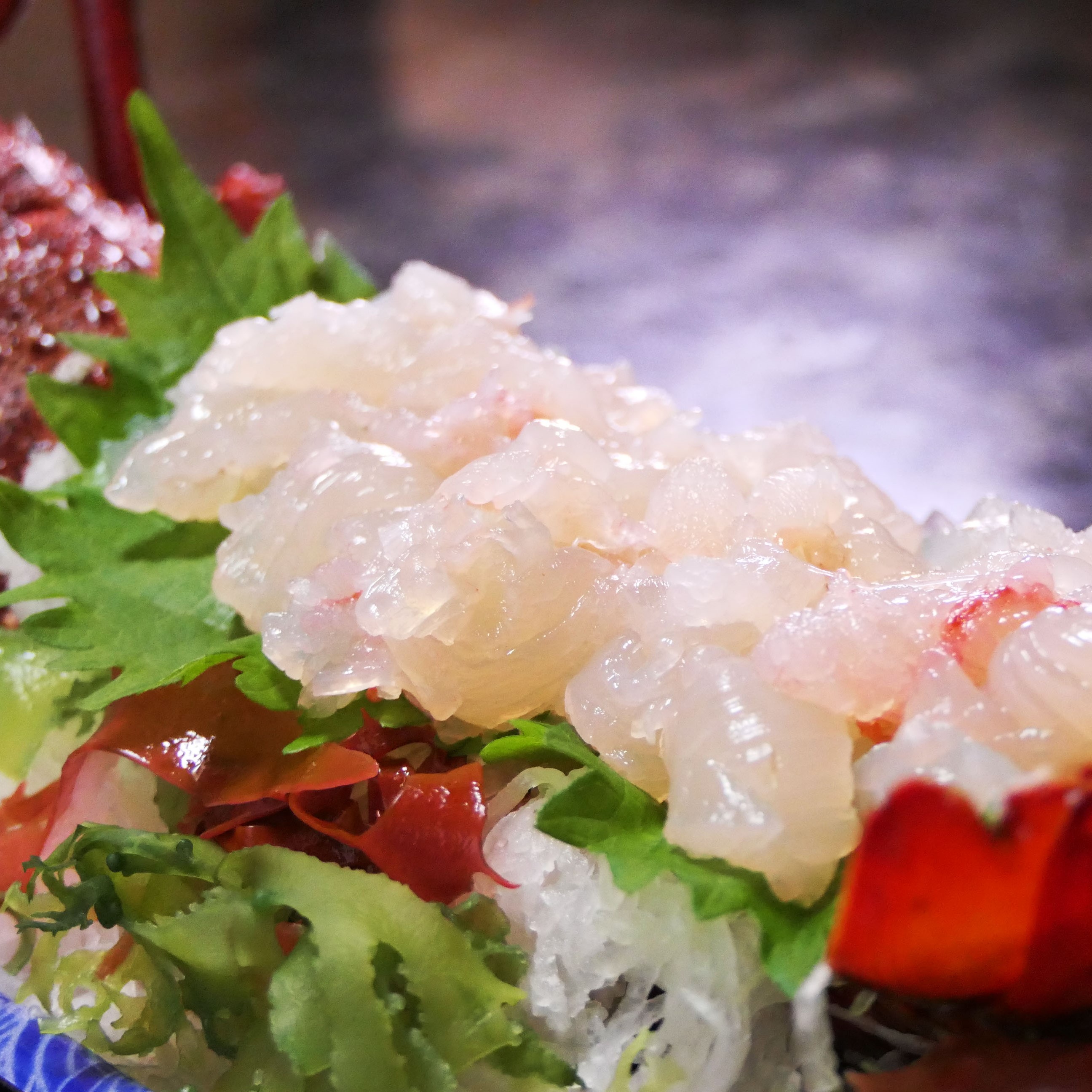 【C47003】【活き〆冷凍】肝付町内之浦産　伊勢海老（えっがね）の刺身〈約650ｇ〉_イメージ4