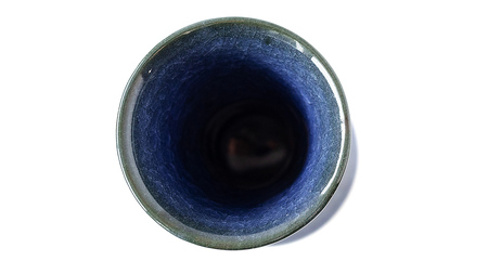 【 氷裂貫入青瓷 】 花器 （ 小野寺裕司 作 ） 径7.8cm×高さ18.5cm