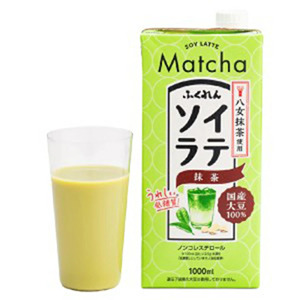 Ｍ４６５ 〈ふくれん〉国産大豆ソイラテ抹茶 1000ml×6本