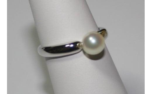 真珠 6.5 ～ 7 mm パール リング 指輪 シルバー ジュエリー アクセサリー プレゼント おしゃれ ファッション 日常使い 贈り物 三重県 志摩市 伊勢 真珠の里 シンプル シルバーパールリン