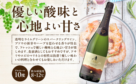 【数量限定】Hyakuzi エクストラセック カーボネイティッド(計1本) _T014-007【 酒 飲料 アルコール 国産 人気 ワイン ギフト ワイン 食品 ワイン お酒 ワイン飲み比べ ワイン 