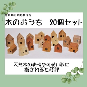 木のおうち　20個セット【A-109】