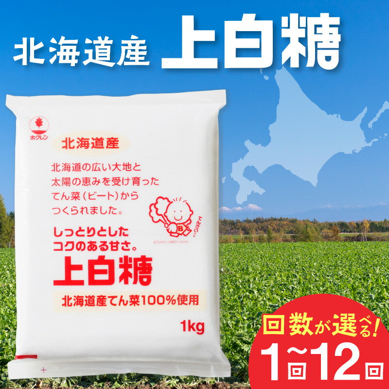 ホクレン の 上白糖 1kg × 20袋 北海道産 砂糖 お菓子 料理 調味料 ビート お取り寄せ 北海道 清水町 送料無料