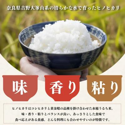 ふるさと納税 吉野町 【令和7年産先行受付】【定期便】ひのひかり 奈良のお米のお届け便　5kg×半年分 (6回) |  | 02