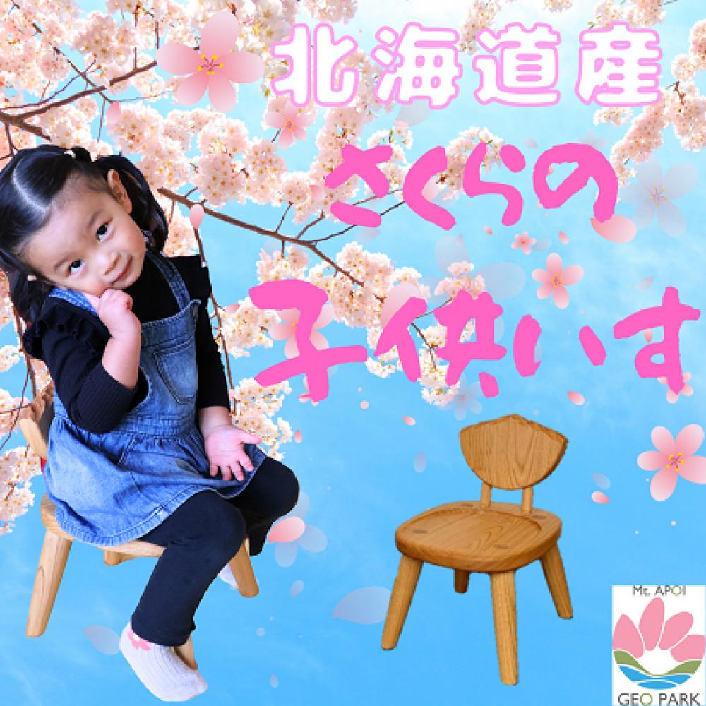 【ふるさと納税】エゾヤマザクラの子供用木製椅子【様似町アポイ岳】 | クラフト 民芸 サクラ 木 チェア 贈答用 人気 おすすめ 送料無料