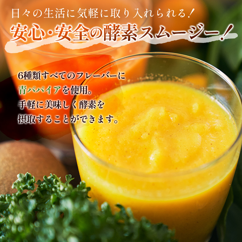「定期便12か月コース」南国酵素スムージー　200ml×6本セット×12回　 野菜・果実ミックスジュース　青パパイア　果物　フルーツ　飲料　健康　栄養【F108】_イメージ2