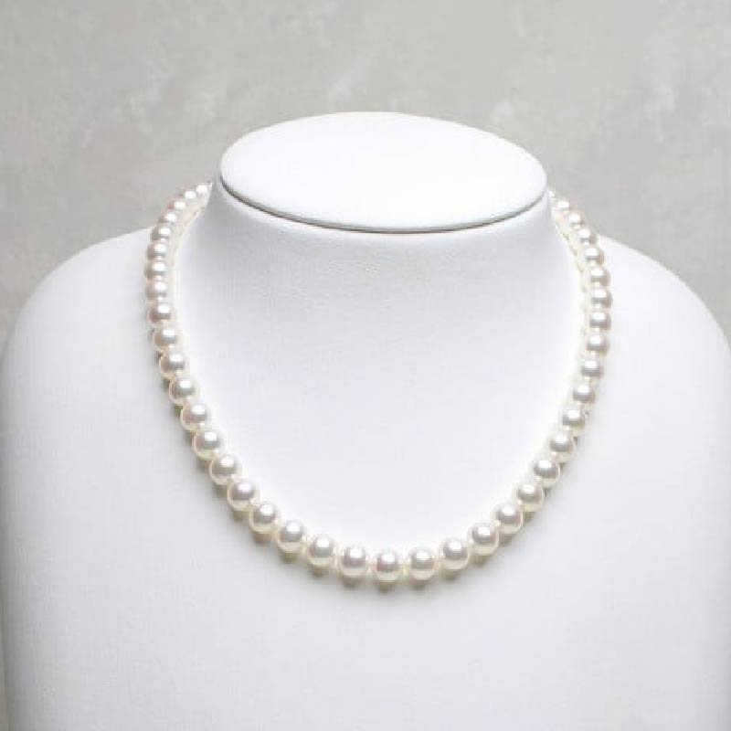 真珠 ネックレス 7.5-8.0mm アコヤ真珠 アクセサリー ファッション ジュエリー akoya パール フォーマル カジュアル プレゼント ギフト 贈り物 贈答品 お祝い 誕生日 記念日 冠婚葬