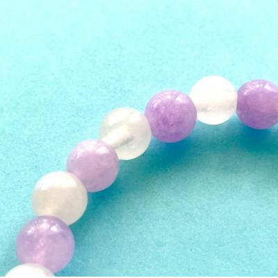 ふるさと納税 奈良市 光る猫玉とアメジストのブレスレット(キッズサイズ) |  | 01