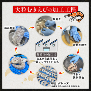 大粒むき海老 約1kg 海老 天然海老 冷凍海老
