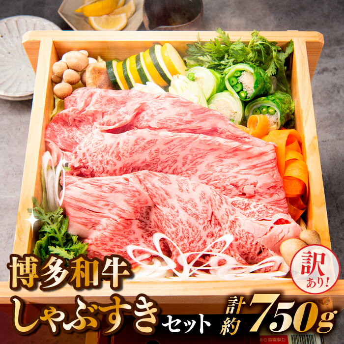 【ふるさと納税】【訳あり！】博多和牛しゃぶすき（750g）セット【博多和牛】.AB338